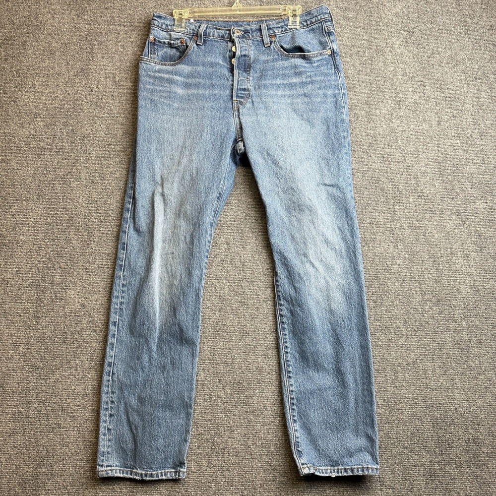 Levi's 501 Original Fit Jeans 31x30 Blue Straight Leg Button Fly Denim Classic
